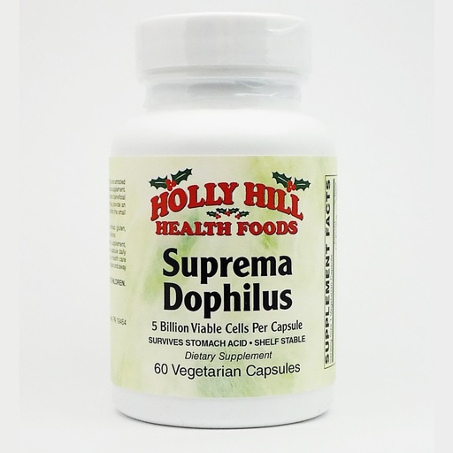 [BRSWGZYDBYFRYYLO] Holly Hill Health Foods, Suprema Dophilus (60 Vegetarian Capsules)