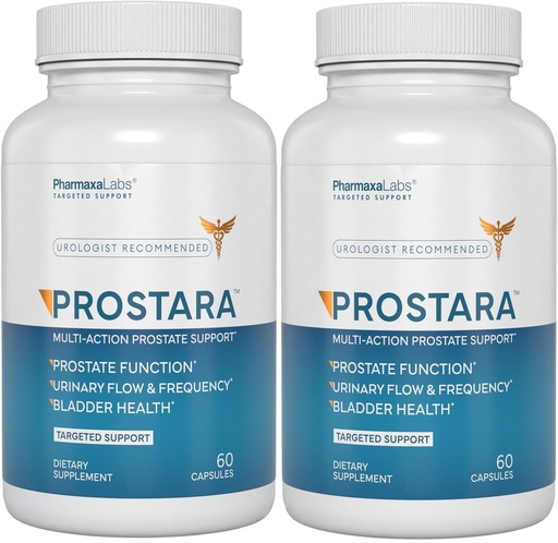 [BRSREYD3AUFQYH35] Multi-Action Prostate Supplement - Supports Urinary Flow and Bladder Comfort - Boosts Vitality and Wellness - Saw Palmetto, Pumpkin & Pomegranate - 60 Capsules (Pack of 2)