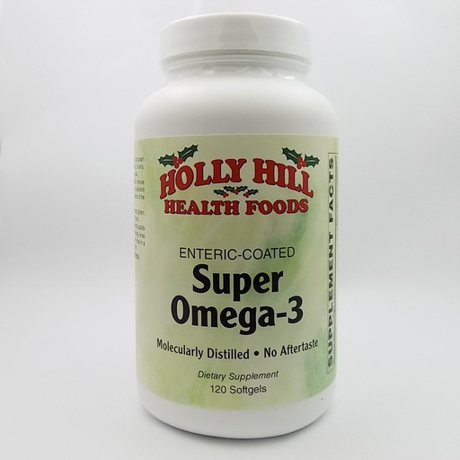 [BRSWGZT6DNYWMCA4] Holly Hill Health Foods, Super Omega-3 (Enteric Coated), 120 Softgels