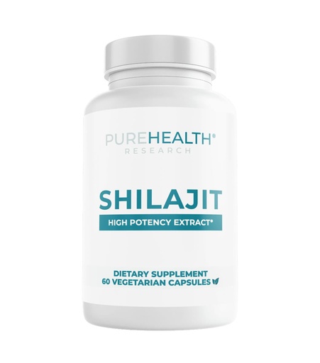 [BRSRECQEDMJRG234] PUREHEALTH RESEARCH Shilajit 1000 mg - Pure Shilajit Supplements for Men & Women - Ultra Optimal Potency Fulvic Acid - Natural Extract Tablets - Vegan, Gluten Free, Dairy Free, Non-GMO - 60 Capsules