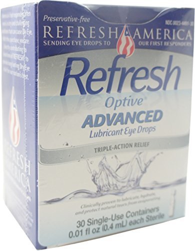 [BRSWKHD5B55R4H32] REFRESH Optive Advanced Lubricant Eye Drops Single Use Containers 30 ea by Refresh