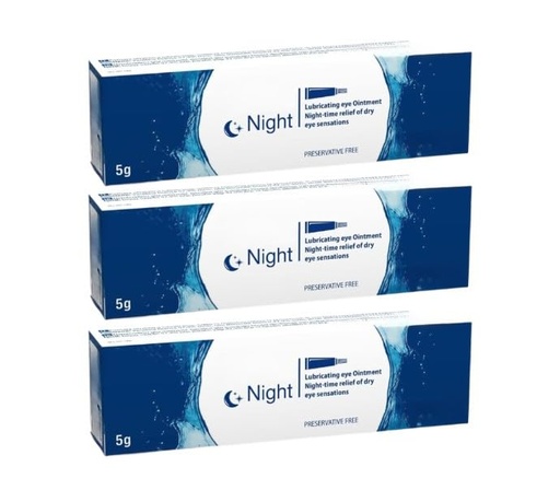 [BRSRGBAQDIGRE2T2] Night Lubricating Eye Ointment 5g - 3 Pack