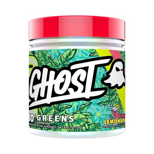 [BRSROFT2OIPWYDQY] GHOST Greens Powder, Pink Lemonade - 30 Servings - 19 Superfood Greens & Reds Powder, Fruits, Vegetables, Spirulina, & Chlorella, Prebiotics, 10 Billion CFU Probiotic & Digestive Enzymes - Gluten-Free