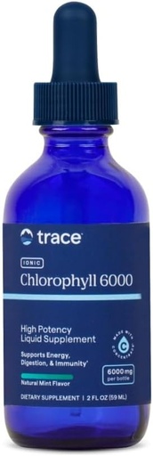 [BRSW2GAPB54A2C3P] Trace Minerals Liquid Ionic Chlorophyll – Natural Mint Flavor – Supports Cell Health, Digestion, Energy & Immune Function – Vegan, Gluten-Free, Non-GMO – 2 fl oz (120 Servings)