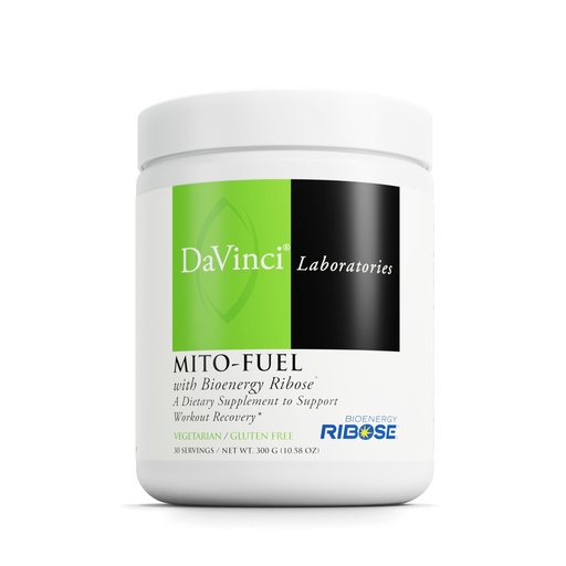 [BRSWIYIHCENWAEQ3] DAVINCI Labs Mito-Fuel with D-Ribose - Helps to Support Muscle Recovery & Energy Levels with D-Ribose, CoQ10, L-Carnitine & More - 300 Grams (30 Servings)