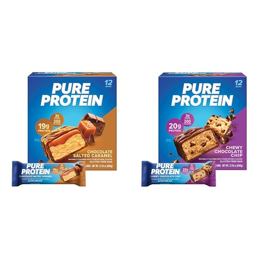 [BRSROBQCC4MAYEQV] Pure Protein Bars, High Protein, Nutritious Snacks to Support Energy, Low Sugar & Bars, High Protein, Nutritious Snacks to Support Energy, Low Sugar, Gluten Free