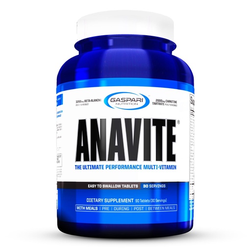 [BRSWIYILBEPWGGTA] Gaspari Nutrition Anavite - Sports Multi-Vitamin with Amino Acids, Beta-Alanine and L-Carnitine, Enhanced Performance and Recovery, 180 Tablets