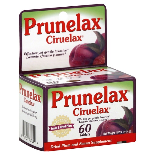 [BRSWKGYIBICAKCTA] Prunelax Ciruelax Laxative Tabs, 60 ea (Pack of 11)