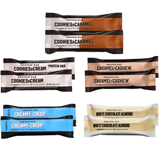 [BRSREAD3PJ7WKCLO] BarebeIs Protein Bars Assorted Variety Pack Sampler - Protein Snacks with 20g of High Protein - 5 Flavors - (10 Count)
