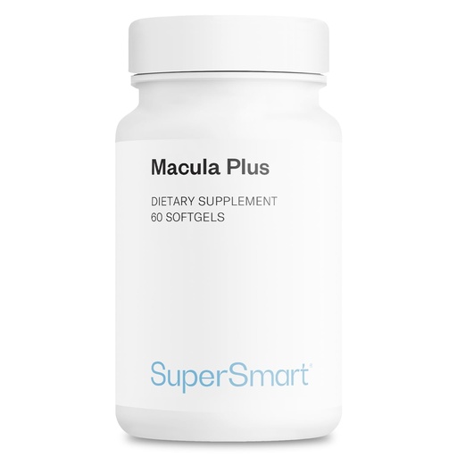 [BRSWIHQZBEMQ2DLO] Supersmart - Macula Plus (High Potency Complex) - with Lutein, Zeaxanthin, Astaxanthin, Cyanidin 3-Glucoside - Advanced Eyes Supplement | Non-GMO & Gluten Free - 60 softgels