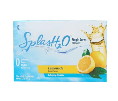 [BRSRECQQAB6QGH3D] Melaleuca Splash H2O - 20 Single Serve Packets - Lemon