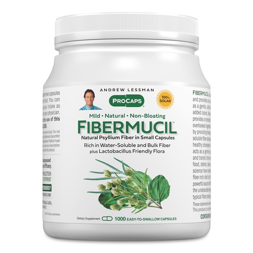 [BRSWIAQBBYFBAG3G] ANDREW LESSMAN Fibermucil 1000 Capsules -Psyllium Husk Powder. Gently Promotes Regularity and Digestive Health. Rich in Fiber. Gentle, Easy, Effective. No Additives. Small Easy to Swallow Capsules