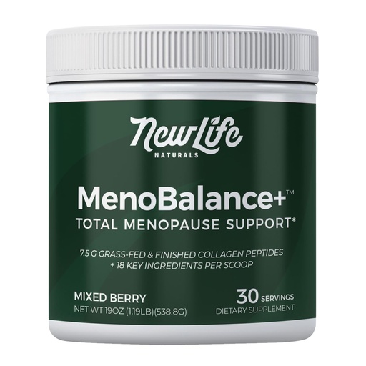 [BRSREBIHOYFGYFAV] NewLife Naturals MenoBalance+ Collagen Powder for Women -One Scoop a Day Menopause Supplements for Women 45+ - Probiotic, Vitamin & Botanical Blend for Skin, Mood, Energy & Overall Wellness