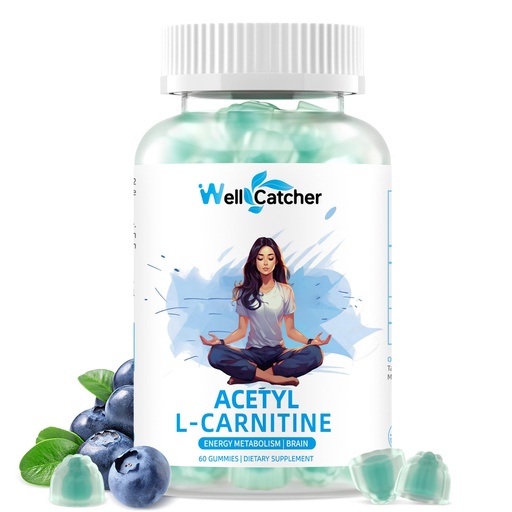 [BRSRA23YCMNG2YL3] Acetyl L-Carnitine Supplement 1000MG Gummies - Sugar Free Alcar L-Carnitine Gummies for Men Women Support Muscle Endurance Brain Health Energy Metabolism - Vegan Non-GMO Blueberry Flavored 60CT