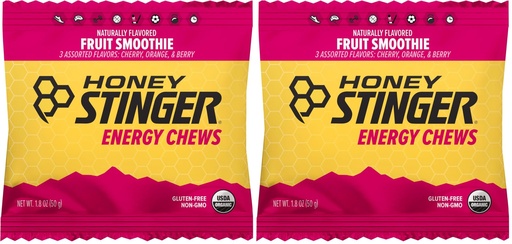 [BRSROBL6CF5GCCQY] Honey Stinger Organic Energy Chews, Fruit Smoothie, 1.8-Ounce Bag (Pack of 2)