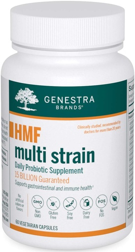 [BRSWIGAACUDQ2GTE] Genestra Brands HMF Multi Strain | 16 Strains of Probiotics to Promote GI Health | 60 Capsules