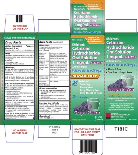 [BRSWK2Q2ON4WCF3M] (3 Pack) Children's Cetirizine Allergy Syrup Grape Flavor, Alcohol Free, Dye Free & Sugar Free 4 Oz. (Compare to The Active Ingredient Found in Children's Zyrtec and Save!*