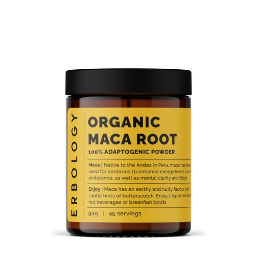[BRSRE2YQDIFBYAY3] Erbology Organic Maca Root Powder 3.2 oz - 45 Servings - Gelatinized for Better Absorption - Rich in Iron, Potassium and Zinc - Sustainably Sourced Straight from Farm in Peru - Small Batch - Vegan