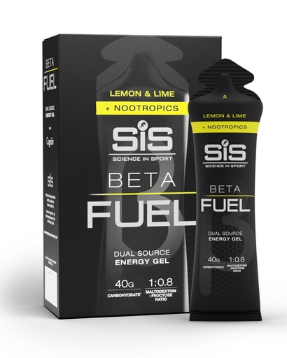 [BRSW2AD5CIHBU2T7] Science in Sport BETA Fuel + Nootropics - Nootropic Energy Gel - Optimal 1:0.8 Maltodextrin to Fructose Ratio - 40g Carbohydrates - Sports Nutrition - Lemon & Lime Flavor - 6 Count