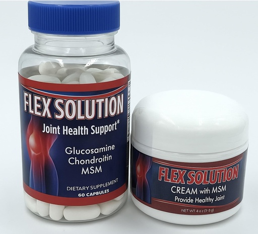 [BRSREEA3PMAQYAYU] Flex Solution Venom Dietary Supplement - Glucosamine Turmeric Blend, Improves Joint Health, Mobility and Comfort Supplement - Extra Strength Pills - Natural Health Complex – 60 Capsules & 4oz Cream