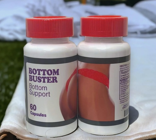 [BRSREYD7OF7B4ETX] Bottom Buster Booty Enhancer – Natural Curve & Firming Support 120 Capsules 2 Months of Treatment