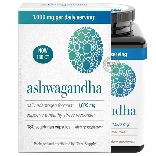 [BRSRGEI7A4DRAGTX] You.Theory Ashwagandha 1000 mg (180 Count. Value Pack) Full Spectrum Root + Extract Capsules