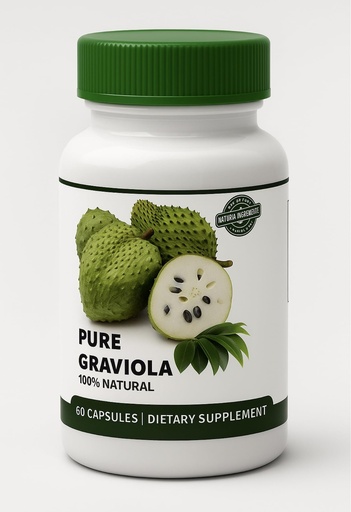 [BRSRABIFOUIBQCDZ] Pure Graviola Extract 1000mg Guanabana Soursop Antioxidant Immunity Supplement 1 Bottle 60 Capsules