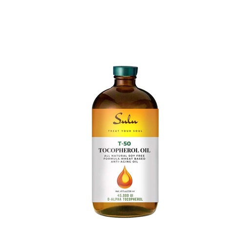 [BRSWYZADAABWKH3J] SULU ORGANICS 8 fl.oz-100% Pure and Natural Soy Free T-50 Tocopherols Vitamin E Oil