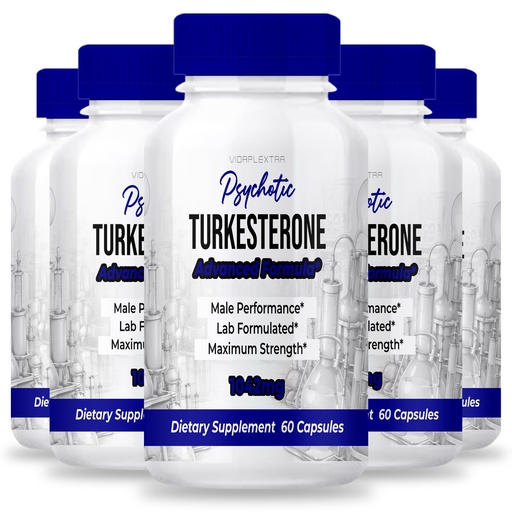 [BRSRGHD4OIPRG3TF] Psychotic Turkesterone - Psychotic Turkesterone Mens Capsules (5 Pack, 300 Capsules)