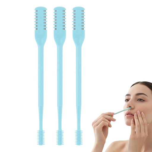 [BRSRGHQYCMPAA2TV] Nasal Hair Cutter for Women Men, 2026 Upgraded 2 in 1 Nose Hair Trimmer & Remover, Portable Travel Essentials Painless & Safe Grooming Tool for Daily Use (Blue, 3 Pcs)