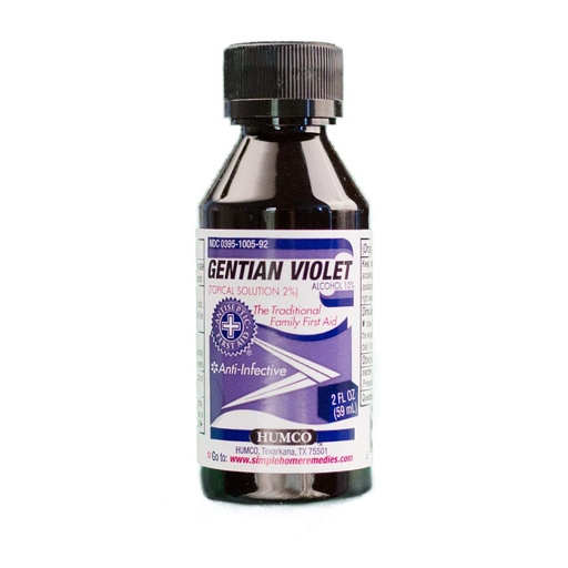 [BRSWIYQOAAMGI3DK] GENTIAN VIOLET SOL 2% ***HUM Size: 2 OZ