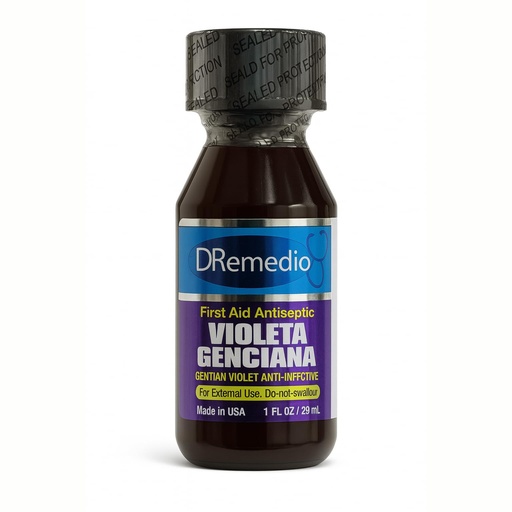 [BRSREFICCAFREELD] Violeta Genciana (Gentian Violet Anti-Infective) First Aid Antiseptic, 1 fl oz (29 ml) [Pack of 1]