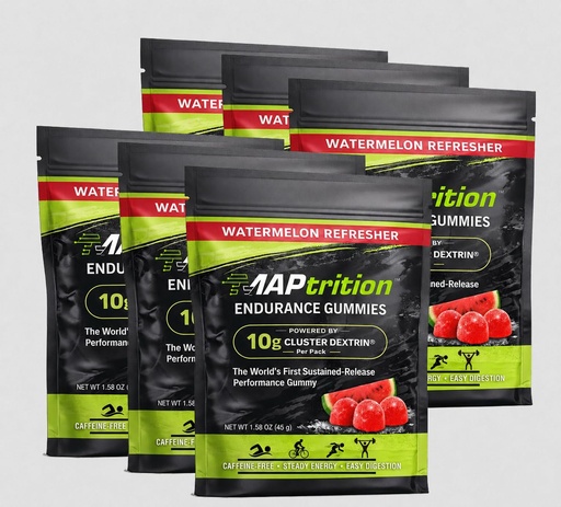 [BRSRGC3YBYGWEF3L] Endurance Gummies – 10g Cluster Dextrin Sustained-Release Energy Chews | No Caffeine, No Crash | for Runners, Cyclists & Hybrid Athletes | 6 Pack