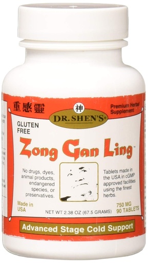 [BRSWIY37AIPR6334] Dr. Shen's Zong Gan Ling Severe Cold and Flu Relief -- 750 mg - 90 Tablets
