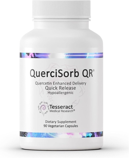 [BRSWGZA5DINQKAYV] Tesseract Medical Research QuerciSorb QR Immune Support Supplement, Quick Release Quercetin, Supports Immune Function and Overall Health* Hypoallergenic, 400 mg, 90 Capsules