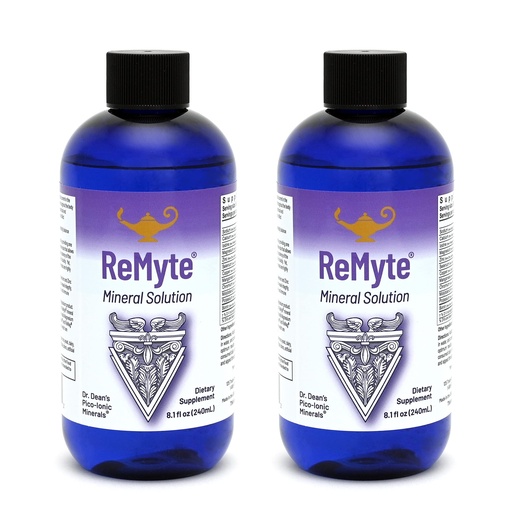[BRSWYZQOCR5RMC3F] RnA ReSet ReMyte – Electrolyte Mineral Solution with Magnesium, Iodine, Selenium & Zinc, 8.1 Fl Oz (2-Pack) NSF Contents Certified