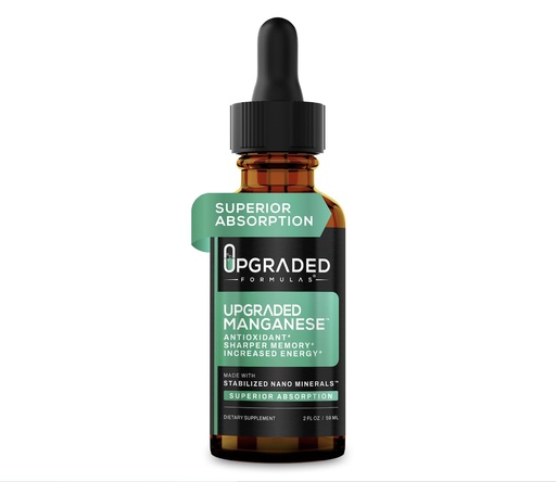 [BRSWYGI2B4BWG3TV] Upgraded Formulas Manganese Supplement with Liquid Nano Minerals - Antioxidant, Sharper Memory and Increased Energy - Vegan, Paleo (2 Fluid Ounces)