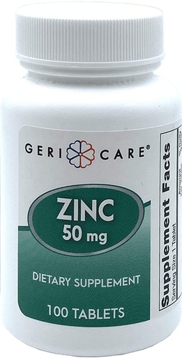 [BRSWKGIHOYFQAAY3] GeriCare Zinc Sulfate Tablets, 220mg, 100ct (3 Pack)