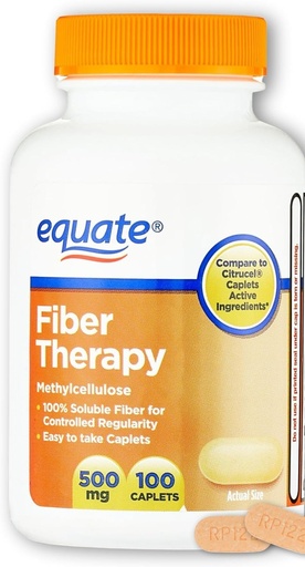 [BRSREYADBMORSG36] Fiber Therapy Methylcellulose 500mg,100ct (Pack of 1)