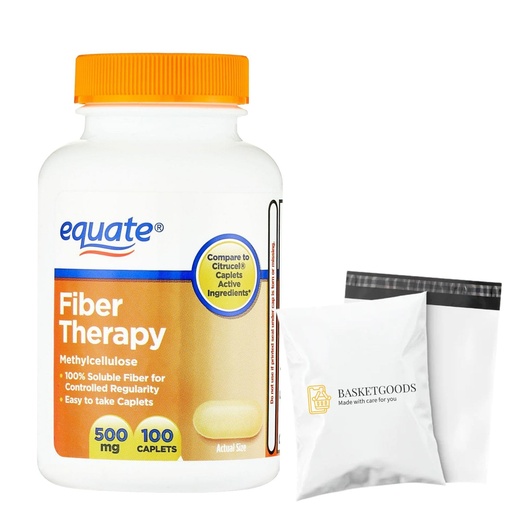 [BRSREEAHOECR4ALD] Fiber Therapy Methylcellulose 500mg,100ct (Pack of 1), Set by Basket Goods