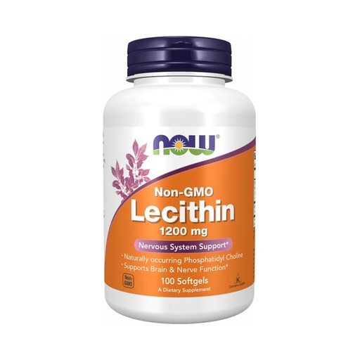 [BRSWIEYOBEHRS2LE] Now Foods Lecithin 1200mg, 100 Soft-gels