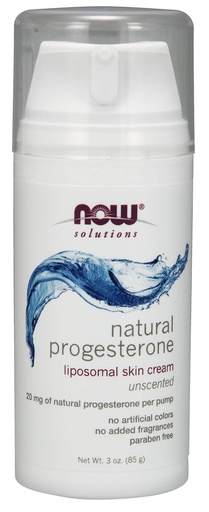 [BRSWIYT3BAMRGCTI] Now Foods Progesterone Cream Unscented 20 mg - 3 oz with Wild Yam Extract