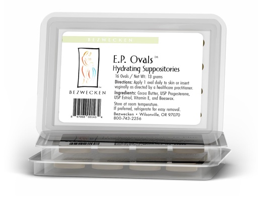 [BRSREFARBYIQG2DP] Bezwecken - EP Ovals (3-Pack) -16 Oval Suppositories - Professionally Formulated to Alleviate Vaginal Dryness in Menopausal Women - Unique Blend of Progesterone & Estriol