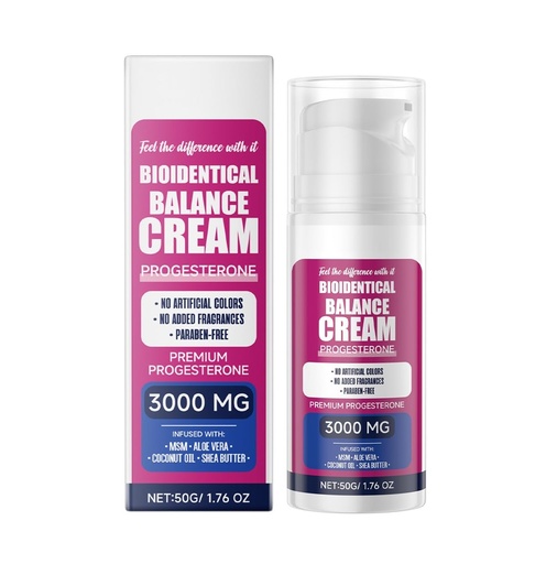 [BRSRGCA6C4MRMYDF] ARANYA Bioidentical Balance Cream with Progesterone 3000 MG, Paraben-Free, Infused with Aloe Vera, Coconut Oil & Shea Butter, 1.76 oz