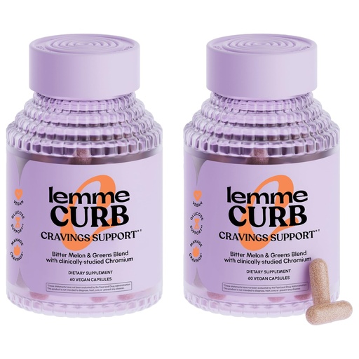 [BRSROBQLAFYBG2QY] Lemme Curb - Cravings, Improve Carb Metabolism, Weight Management Support, Clinically Studied Chromium Picolinate, Bitter Melon, Ceylon Cinnamon & Greens Superfood - 60 Count (Pack of 2)