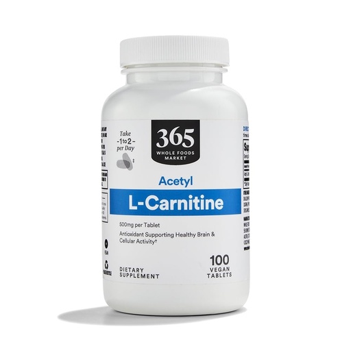 [BRSWGZQDOUIWGHQY] Whole Foods Market, Acetyl L-Carnitine 500mg, 100 ct