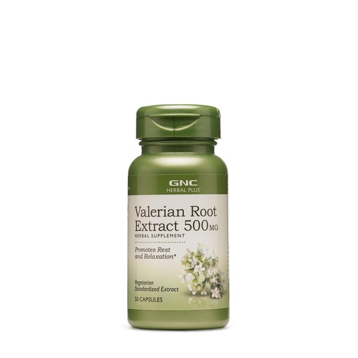 [BRSWKHDQAAHQ2EA3] GNC Herbal Plus Valerian Root Extract 500 MG,50 servings