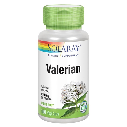 [BRSWIYT3OMAQ2FDM] SOLARAY Valerian 470mg | Relaxation Support (100 CT)