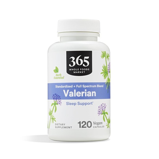 [BRSRMAYQAQIWAHI7] 365 By Whole Foods Market, Valerian, 120 Count