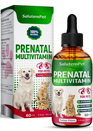 [BRSROCYKPIJQECLJ] Dog Prenatal Vitamins for Moms During Lactating – Prenatal Vitamins for Dogs & Cats of All Breeds to Care for Pet Development – Multivitamin for Cats – 2 Oz – Herbal Supplement for Pets